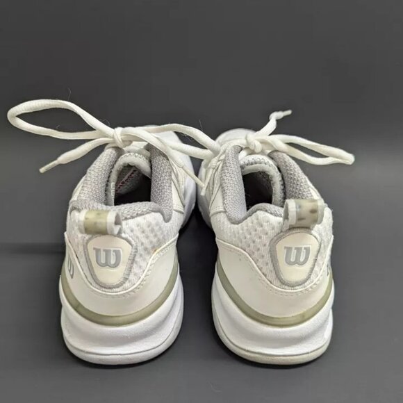 Wilson Evolution Wildcard Leather Tennis Shoes S1570 Women's SZ 5 White Sneakers - Picture 6 of 6